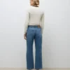 Awrena Jeans mit mittlerer Leibhöhe und weitem Bein