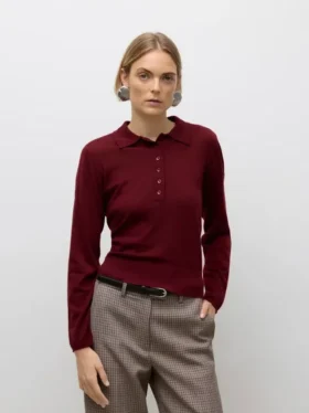 Awsikita Strickwaren-Polohemd
