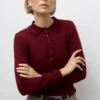 Awsikita Strickwaren-Polohemd
