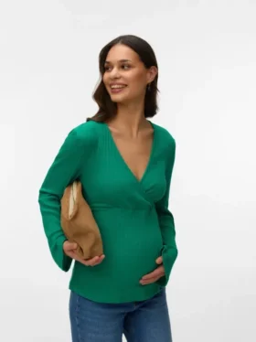 Bodycon-Fit-Top mit V-Ausschnitt