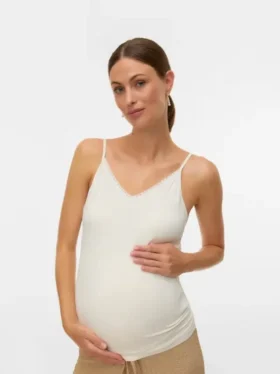 Bodycon-Fit-Top mit V-Ausschnitt