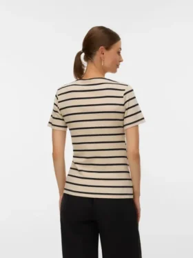 Bodycon-Fit-Top mit V-Ausschnitt