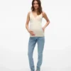 Bodycon-Fit-Top mit V-Ausschnitt