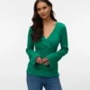 Bodycon-Fit-Top mit V-Ausschnitt