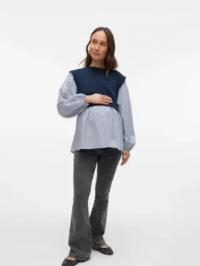 Bootcut-Jeans mit normaler Passform und mittlerer Taillenhöhe