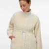 Hoher Kragen, elastische Bündchen, verstellbare Träger, voluminöse Ärmel, Jacke