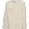 Hoher Kragen, elastische Bündchen, verstellbare Träger, voluminöse Ärmel, Jacke