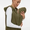 Hoodie-Strickweste in Regular-Fit