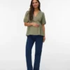 Jeans mit weitem Bein