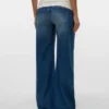 Jeans mit weitem Bein und mittlerer Taillenhöhe