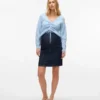 Kurzer Rock mit hoher Taille