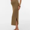 Langer Rock mit hoher Taille