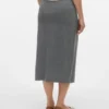Midi-Rock mit hoher Taille