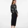 Midi-Rock mit hoher Taille