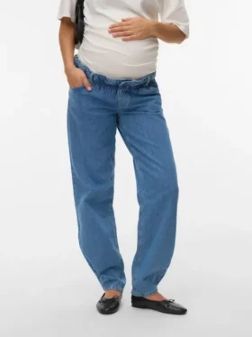 Mom-Fit-Jeans mit niedriger Taille