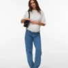Mom-Fit-Jeans mit niedriger Taille