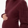 Pullover mit normaler Passform, hohem Kragen und Ballonärmeln
