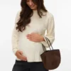 Pullover mit normaler Passform und hohem Kragen