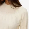 Pullover mit normaler Passform und hohem Kragen