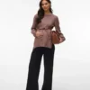 Pullover mit Rundhalsausschnitt und normaler Passform