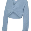 Regular Fit, V-Ausschnitt, umgeschlagene Ärmelbündchen, überschnittene Schultern, Pullover
