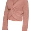 Regular Fit, V-Ausschnitt, umgeschlagene Ärmelbündchen, überschnittene Schultern, Pullover