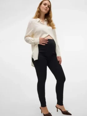 Slim-Fit-Jeggings mit hoher Taille