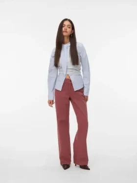 Snrancy Jeans mit mittlerer Leibhöhe und weitem Bein