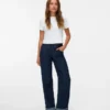 Snrancy Jeans mit mittlerer Leibhöhe und weitem Bein