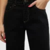 Snrancy Jeans mit mittlerer Leibhöhe und weitem Bein