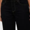 Snrancy Jeans mit mittlerer Leibhöhe und weitem Bein