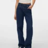 Snrancy Jeans mit niedriger Leibhöhe und weitem Bein