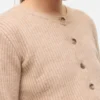 Strickcardigan mit Rundhalsausschnitt und normaler Passform aus Strickwaren