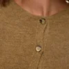 Strickjacke mit Rundhalsausschnitt und normaler Passform aus Strickwaren