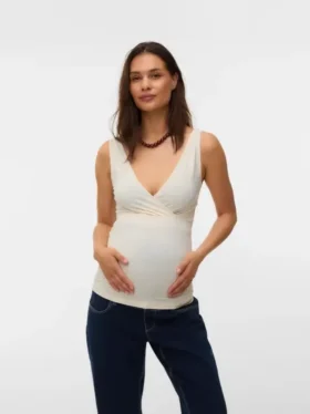 Top mit V-Ausschnitt in Regular-Fit