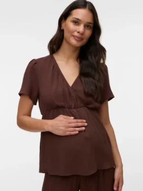 Top mit V-Ausschnitt in Regular-Fit