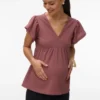 Top mit V-Ausschnitt in Regular-Fit