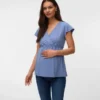 Top mit V-Ausschnitt in Regular-Fit