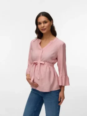 Top mit V-Ausschnitt in Regular-Fit