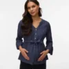 Top mit V-Ausschnitt in Regular-Fit