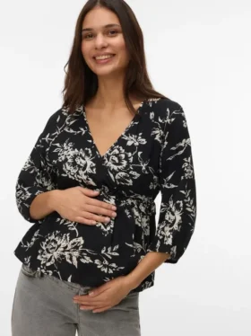 Top mit V-Ausschnitt in Regular-Fit