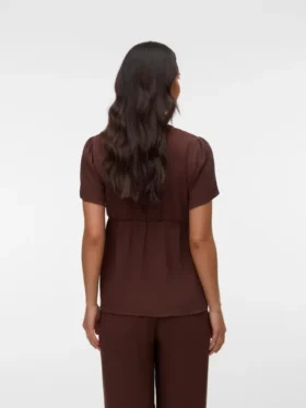 Top mit V-Ausschnitt in Regular-Fit