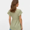 Top mit V-Ausschnitt in Regular-Fit