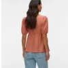 Top mit V-Ausschnitt in Regular-Fit