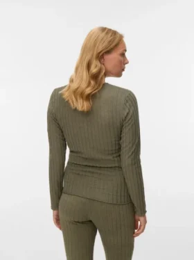 Top mit V-Ausschnitt in Regular-Fit