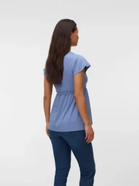 Top mit V-Ausschnitt in Regular-Fit