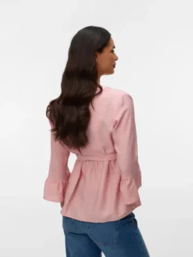 Top mit V-Ausschnitt in Regular-Fit
