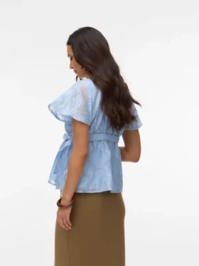 Top mit V-Ausschnitt in Regular-Fit