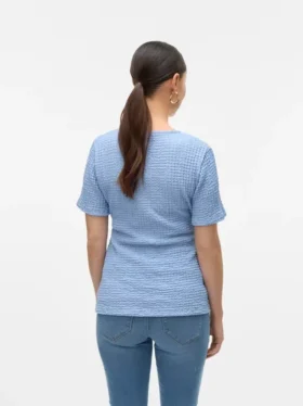 Top mit V-Ausschnitt in Regular-Fit