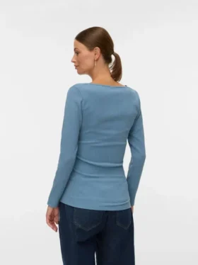 Top mit V-Ausschnitt in Regular-Fit
